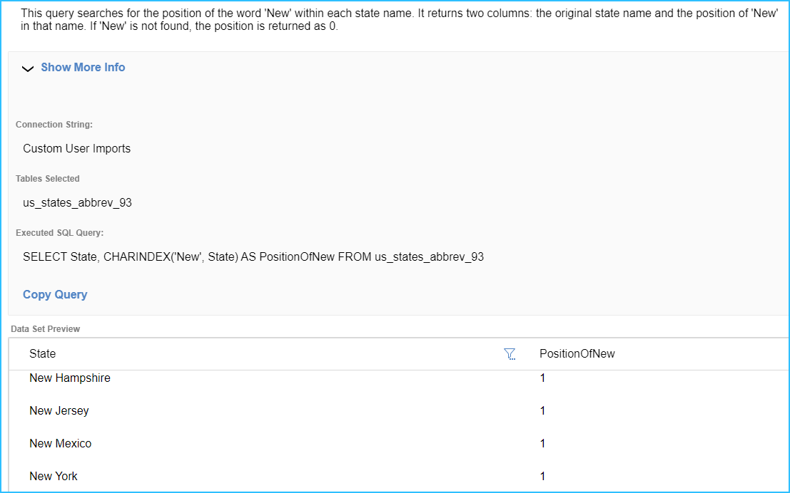 Prompt Result - CHARINDEX SQL Function